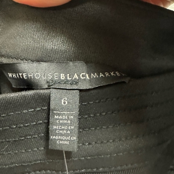 NWT White House Black Market Coated Zipper Pencil Skirt Size 6 - Picture 6 of 11